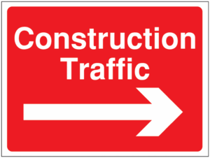 construction traffic road sign